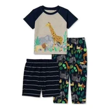 OshKosh B'Gosh/Carter's  Baby & Toddler Boys' 3 PC Pajamas Set   $11.99