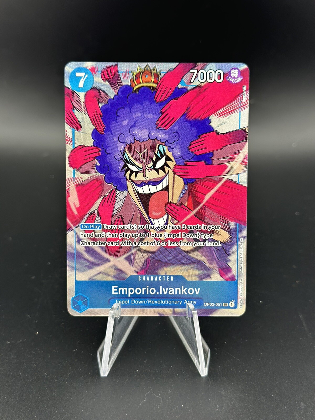 One Pice CCG Emporio.Ivankov (Alt Art) SR OP02-051 Paramount War English