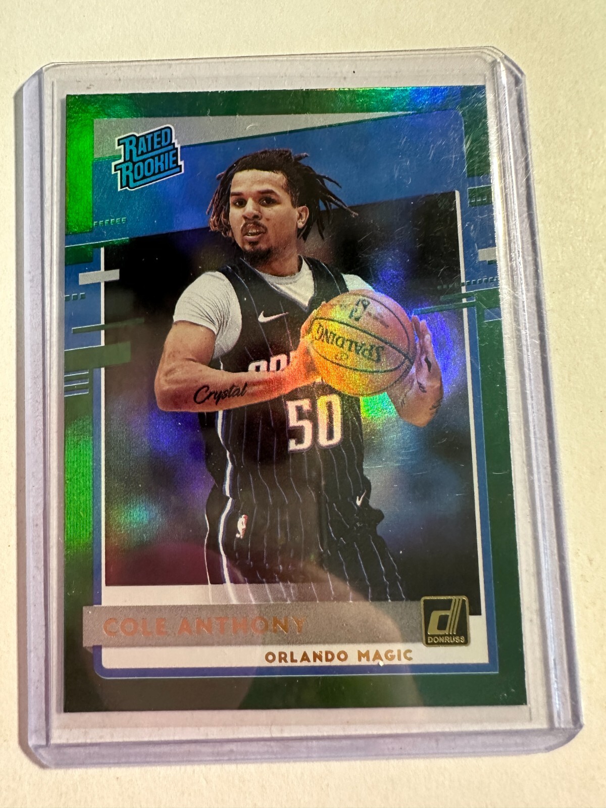 K120,370 - 2020-21 Donruss Green Flood #208 Cole Anthony RR