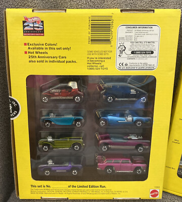 Hot Wheels 25th Set 1993 ホットウィール　レッドライン 1993 Hot Wheels 25th Anniversary Redlines Series #1 and #2 Mint