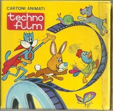 CARTONI ANIMATI TECHNO FILM SUPER 8 - SENZA PELLICOLA, SOLO SCATOLA + Rocchet...