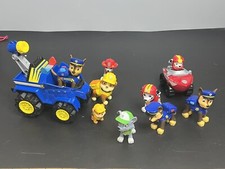 Paw Patrol Lot Dino Rescue Chase Deluxe Rev Up Vehicle  Figure Nick Jr