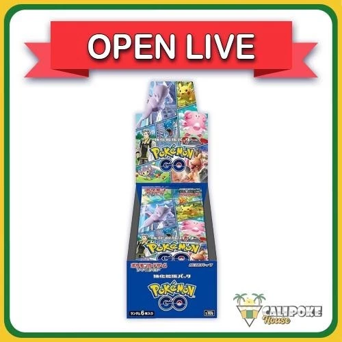 Open Live Pokemon TCG Pokemon Go Booster Box s10b Japanese Sealed