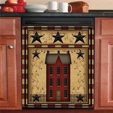 Primitive Barn Star Dishwasher Magnet Magnet: 23 W x 26 H inch, Primbarnh 2-2