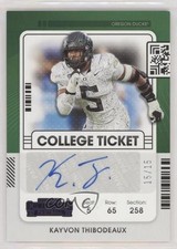 2022 Panini Chronicles Draft Picks Purple 15/15 Kayvon Thibodeaux Auto v9t
