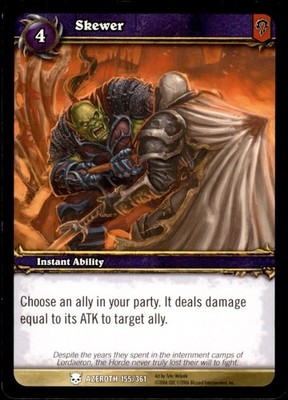Skewer Azeroth 155/361 Common World Of Warcraft WOW TCG Card