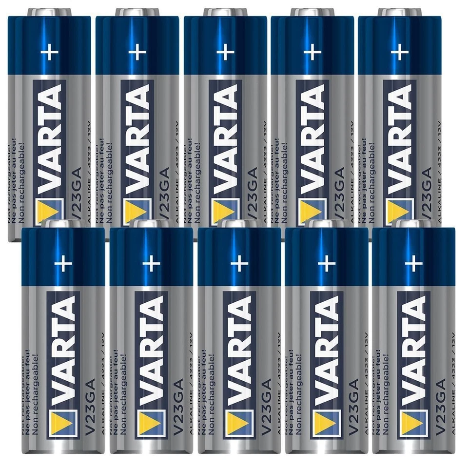 50x VARTA A23 Batería Alcalina 12V MN21-V23GA-23A P23GA Industrial NUEVO