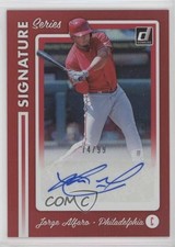 2017 Panini Donruss Signature Series Red 74/99 Jorge Alfaro #SS-JO Auto 1h5
