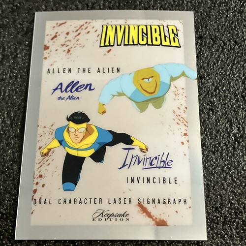 2025 Sky bound Invisible Character Signagraph Card Allen The Alien And Invisible