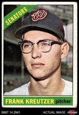 1966 Topps #211 Frank Kreutzer Senators 1.5 - FAIR