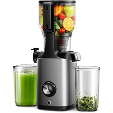 Cold Press Juicer Machines, EUHOMY 5.8" Wide Feed Chute, Slow Masticating Juicer