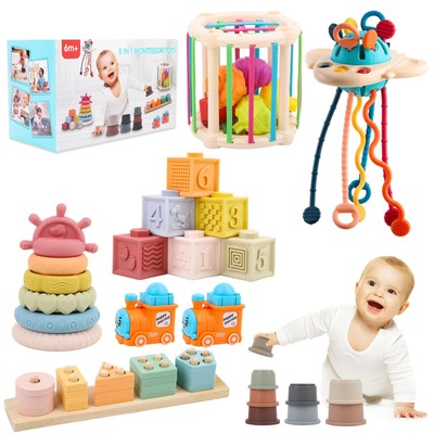 Premium Baby Toys for 6-18 Months, 8 in 1 Montessori Toys Set, Educational Le...