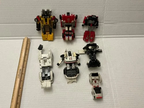 Vintage G1 Transformers Figure & Parts Lot Hasbro 1980s Autobots Takara Japan