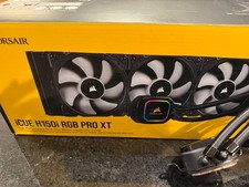 Corsair iCUE H150i RGB PRO XT Liquid CPU Cooler with 3 120mm Fans - Black