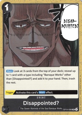 Disappointed? UC The Azure Sea's Seven OP14-099 NM