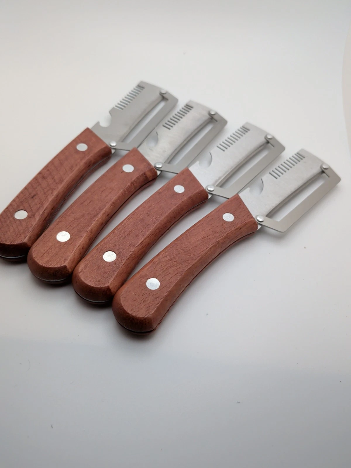 Multi-Functional Vegetable Peeler for Kitchen, Stainless Steel Blade Set Of 4