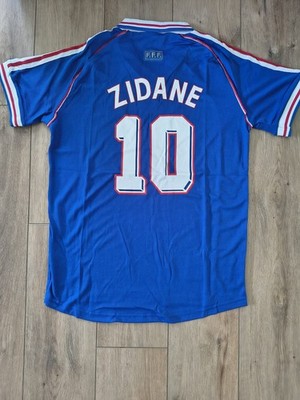 Retro Zinedine Zidane Frankreich WM '98 Fußballtrikot Large