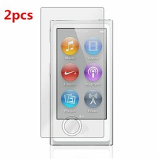 2PCS Premium Tempered Glass Screen Protector for iPod Nano 7 8th Generation 16GB