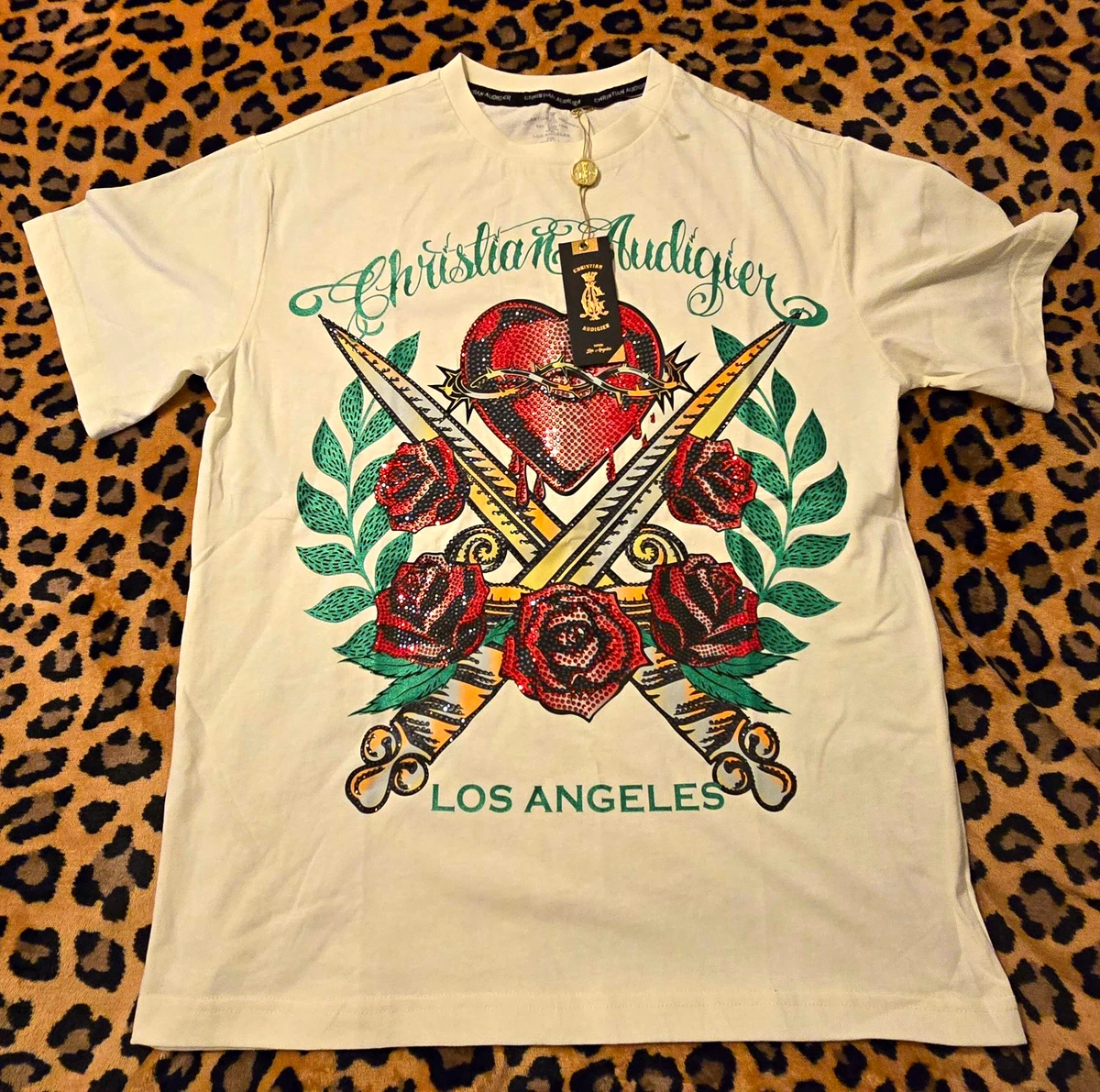 Christian Audigier White T-Shirts for Men for sale | eBay