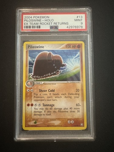 Piloswine graded PSA 9 for sale on eBay