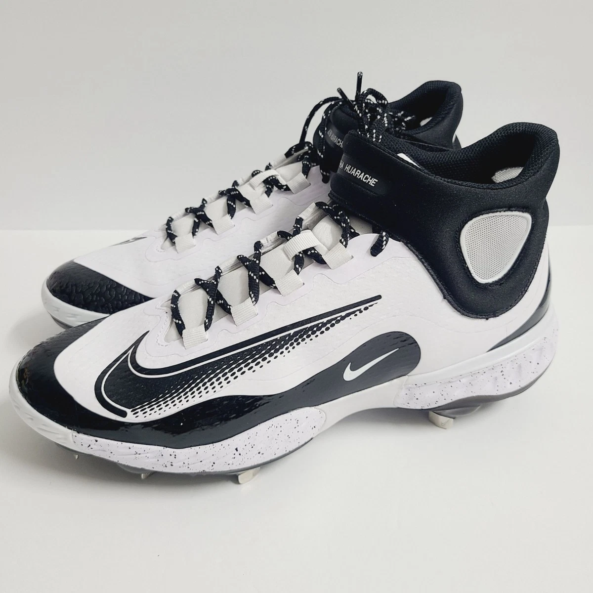 Nike Alpha Huarache Elite 4 Mid White Black for Sale