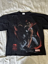 CIVIL REGIME x MARVEL ‘THOR THE THUNDER GOD’ RAW HEM OVERSIZED TEE  MEDIUM