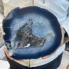 4.5lb Natural Banded Agate geode Quartz Crystal Rough mineral specimens Healing