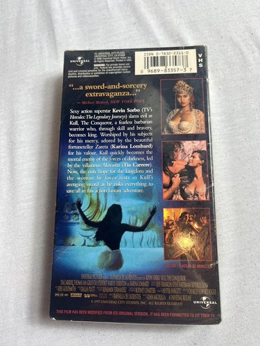 SEALED Kull the Conqueror VHS 1998 Kevin Sorbo Factory Brand New Movie Tape - Picture 2 of 3