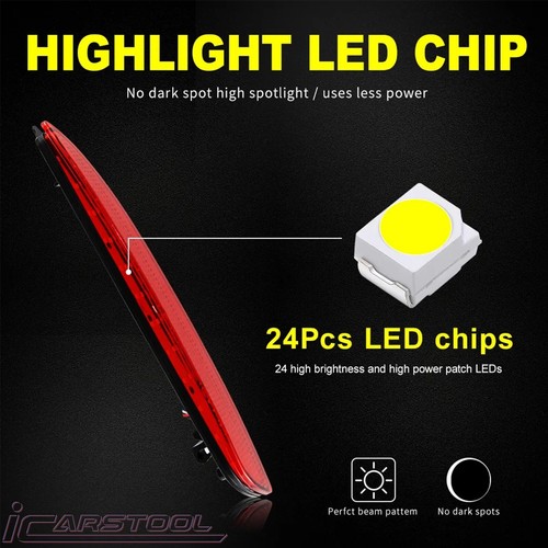 Red Lens LED Bumper Reflector Tail Brake Stop Light For 2010-13 Mazda 3 Axela BL - Picture 4 of 21