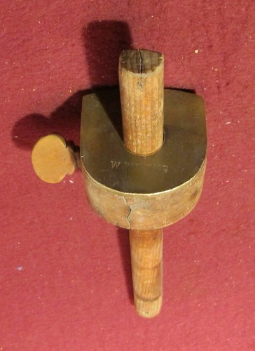 Frühe Markierungsanzeige Holz & Messing - UNMARKIERT - REPARIERT - Bild 4 von 4