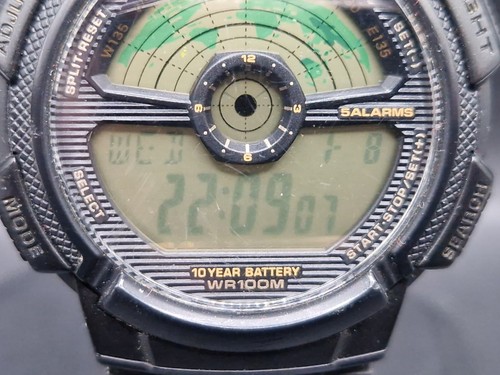 Casio AE-1100W-1B Herren Weltzeit LCD Digital Quarz Resin Uhr WR100M 45mm - Bild 16 von 21