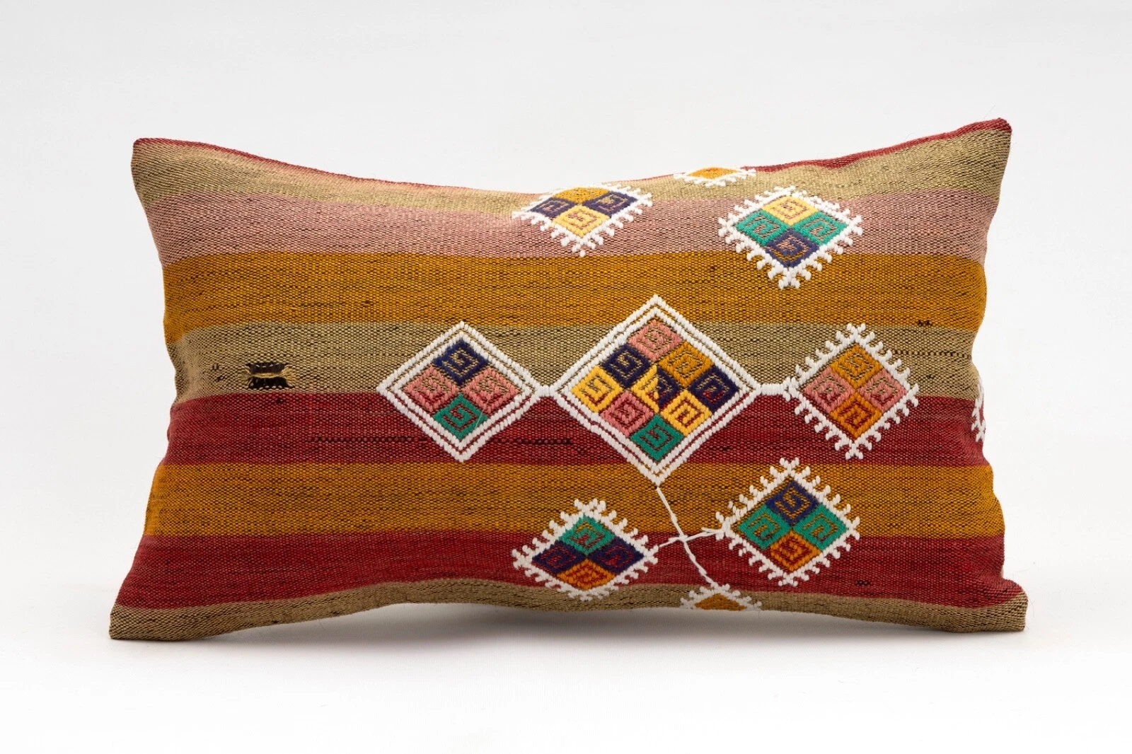 Decorative Pillow Cover, 12x20 in, Kilim Pillow, Turkish Pillow, Sofa Cushion