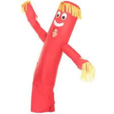 Red Wavy Arm Guy Inflatable Costume Adult Funny Blow Up Tube Suit Halloween