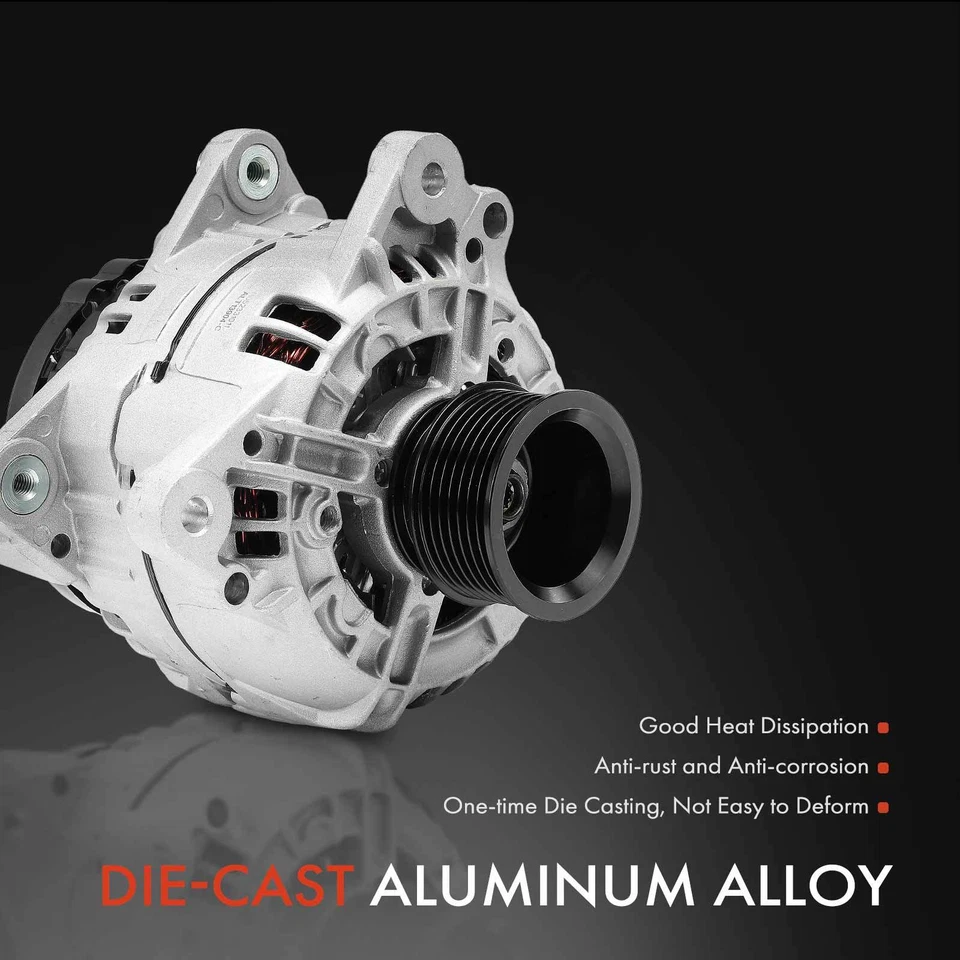 Alternador para Volkswagen Jetta 1999-2004 Golf V6 2.8L 120A 12V polea de 7 ranuras Foto 4 de 4