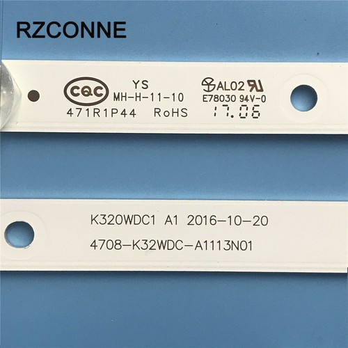 2pcs LED strip 6leds For HUGO 32'' K320WDC1 A1 4708-K32WDC-A1113N01 TX-32ER250ZZ - Picture 6 of 6