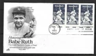 USA SC # 2046 Babe Ruth FDC . Artcraft Cachet