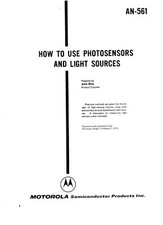 Motorola AN 561 How To Use Photosensors and Light Sources