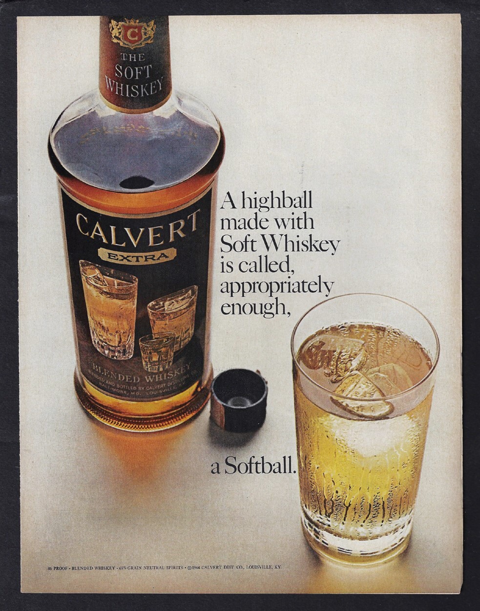 1964 CALVERT Print Ad 