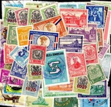 DOMINICAINE REPUBLIQUE collections de 25 à 100 timbres différents oblitérés