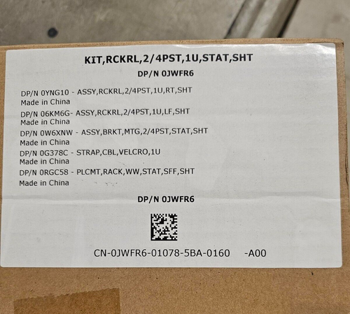 New For Dell PowerEdge R210 R220 R310 R410 Server 1U Ready Rail Kit JWFR6 0JWFR6