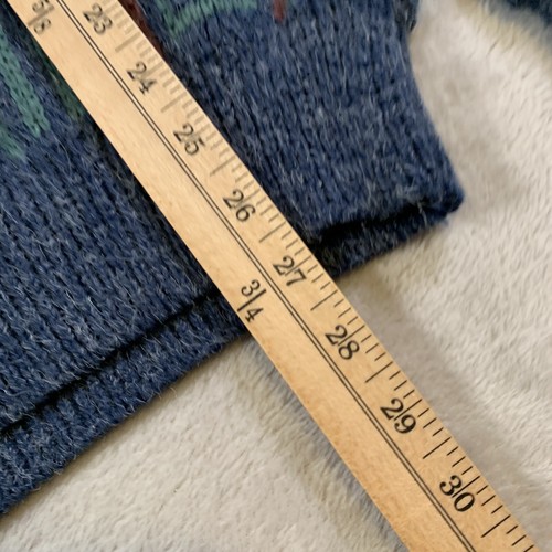 Vintage Mcgregor Sweater Mens XL Knit Blue Acrylic Blend Eclectic Aztec 80s 90s - Picture 8 of 10