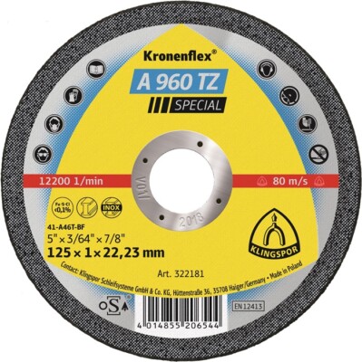 Klingspor Trennscheibe A 946 TZ SPECIAL – 230x1,9x22,23 Mm, 25 Stück, Für Metall