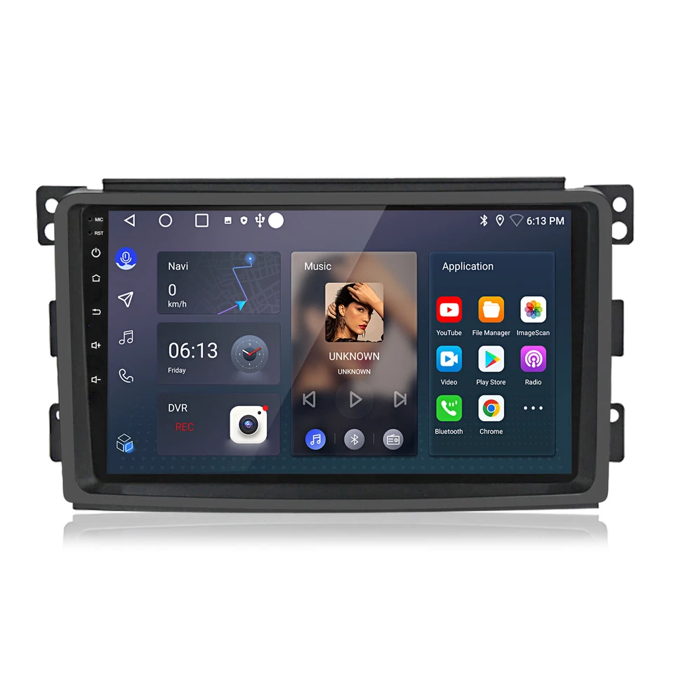 Carplay Android Autoradio Für Benz Smart Fortwo 451 454 2005-2015 GPS Navi WiFi - Bild 2 von 4
