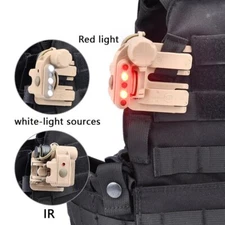 WADSN Tactical Helmet Light Gen 3 red LEDs FAST IR Flash Survival singl Light