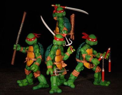 Teenage Mutant Ninja Turtles Mirage Comic 5 Inch Action Figure 4pcs | eBay