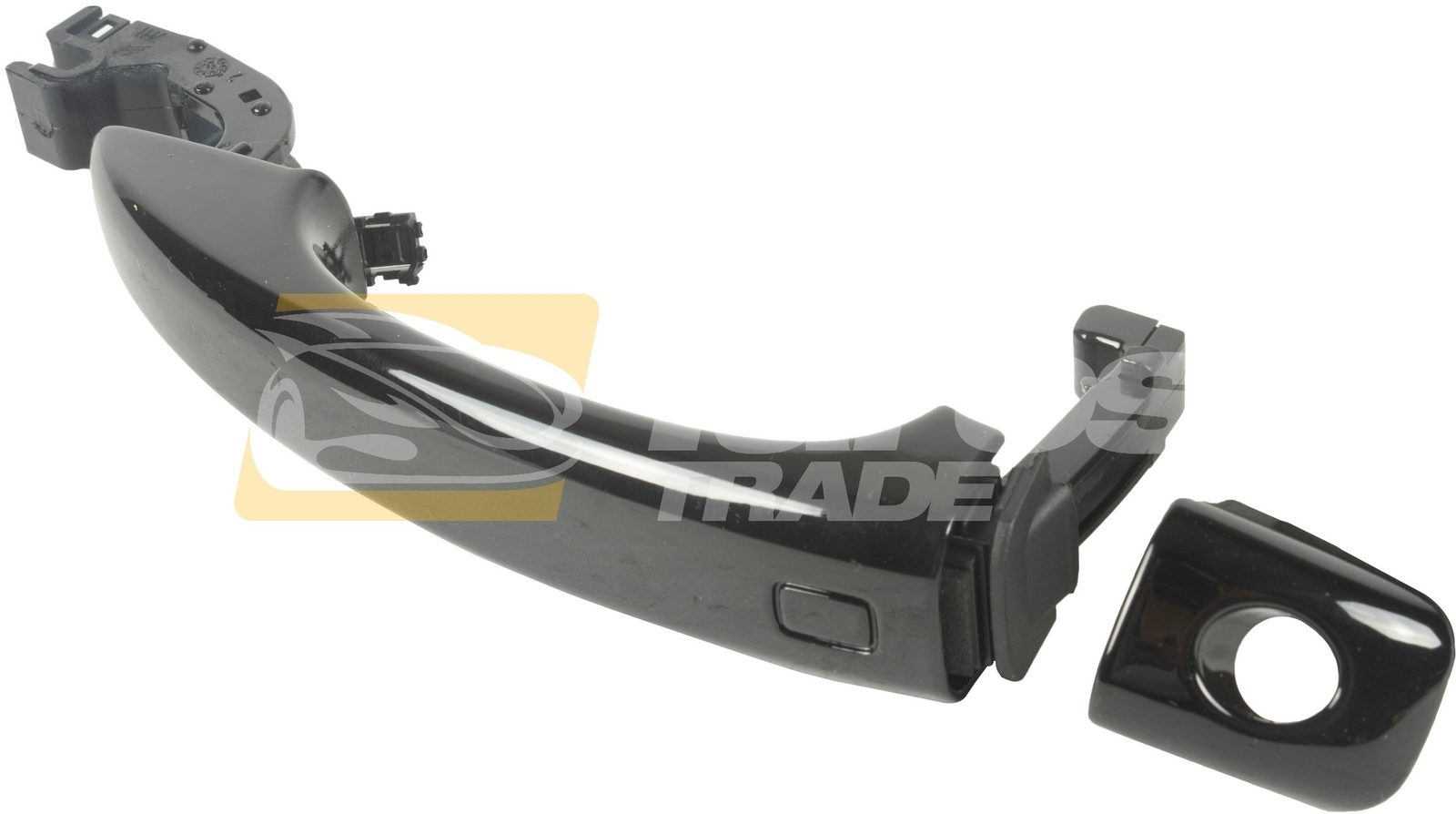 Poignée de porte extérieure gauche pour Audi Q5 et Q3 en ABS noir