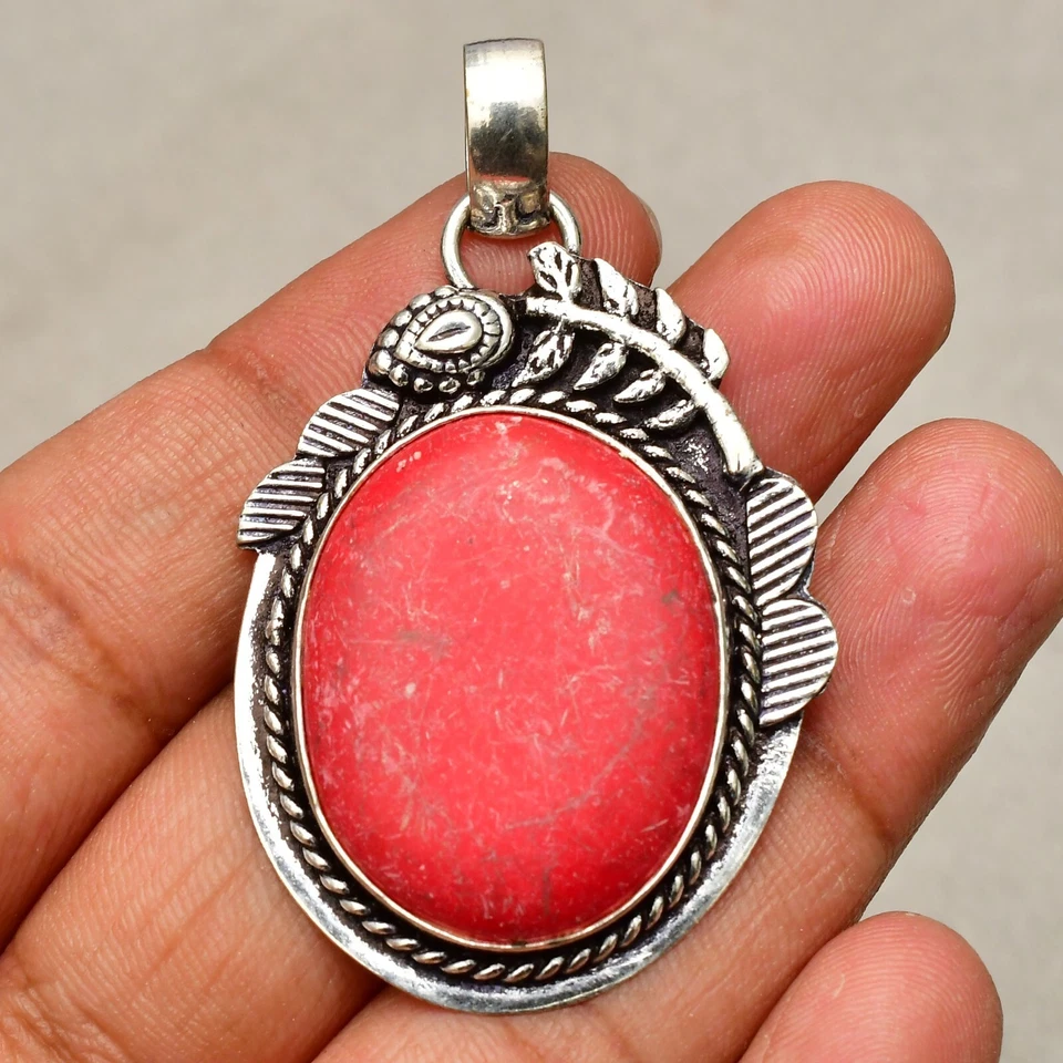 Ciondolo gioiello in argento sterling 925 fatto a mano con pietra preziosa co... - Immagine 3 di 4