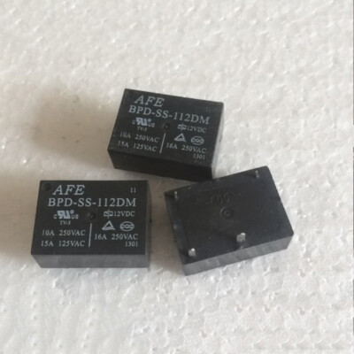 10Pcs AFE BPD-SS-112DM Power Relay 4 Pins Replace HF7520 012-HSTP G5CA-1A-E 12V