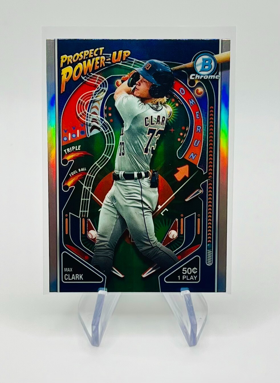 MAX CLARK 2024 Bowman Baseball #PP-12 Prospect Power-Up Detroit Tigers
