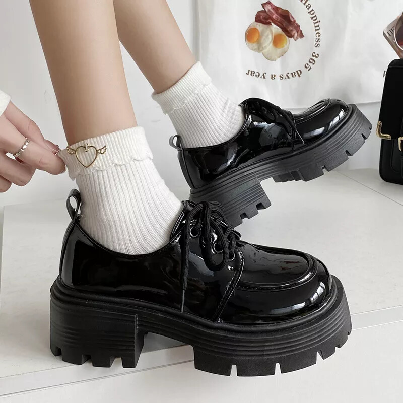 ローファー・オックスフォード MOU Women Laced up Shoes MUFW161007AMOCHA Brown LibertyDoll オックスフォードシューズ レディース 革靴